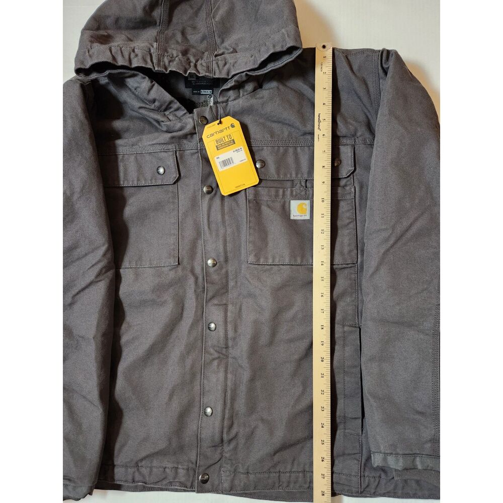 Carhartt Washed Duck Sherpa‑Lined Utility Jacket 5XL Relaxed Fit - Picture 7 of 12
